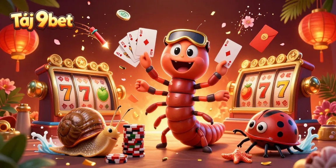 Experience the thrill of Tải 9bet with a vibrant 3D casino scene full of action and excitement.