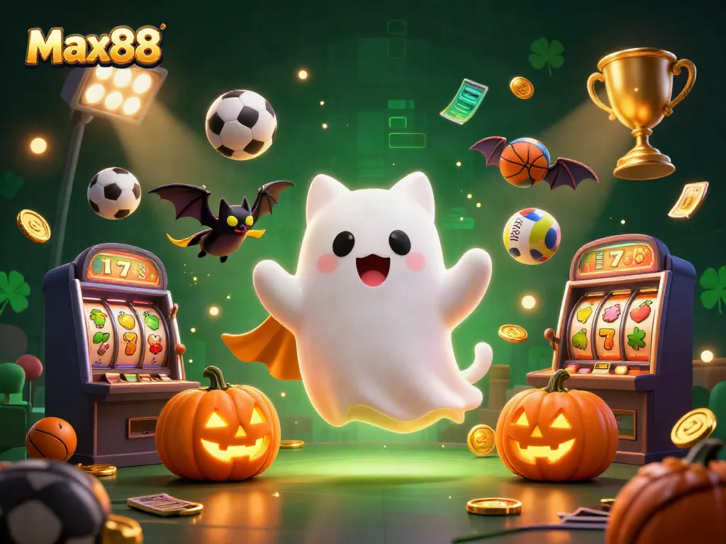 Max88 offers a thrilling casino experience featuring vibrant characters and dynamic gaming elements, showcasing a lively atmosphere.