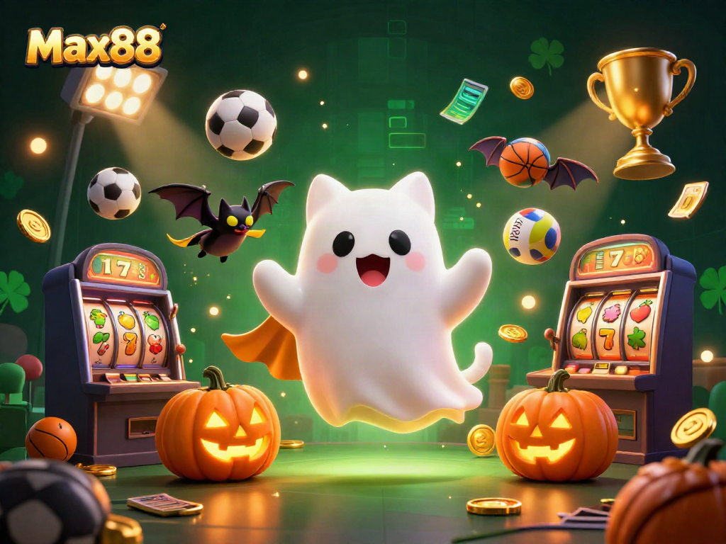 Max88 offers a thrilling casino experience featuring vibrant characters and dynamic gaming elements, showcasing a lively atmosphere.